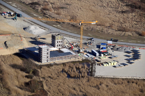 Luftbild einer Baustelle | © BIS / Scheer