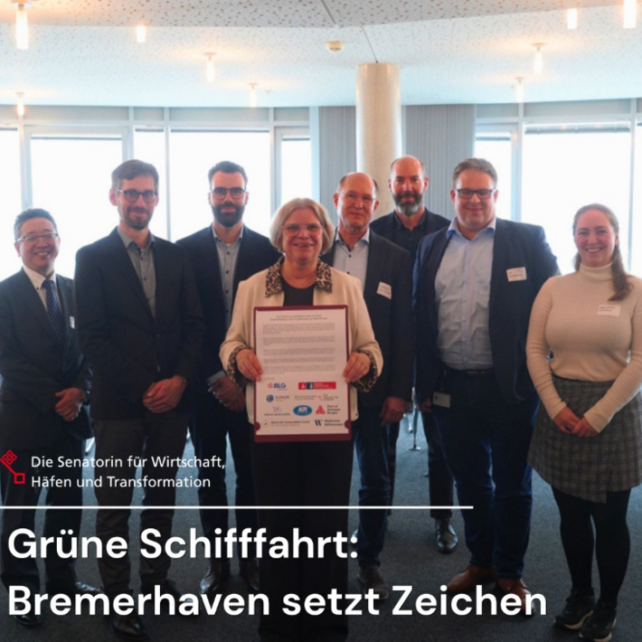 Bremerhaven setzt Zeichen für grüne Schifffahrt | © Die Senatorin für Wirtschaft, Häfen und Transformation