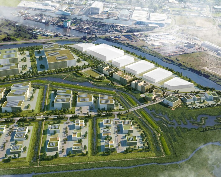 Bebauungsplan für das Green Economy-Gebiet LUNEDELTA in Bremerhaven tritt in Kraft | © BIS/ urbanegestalt PartGmbB