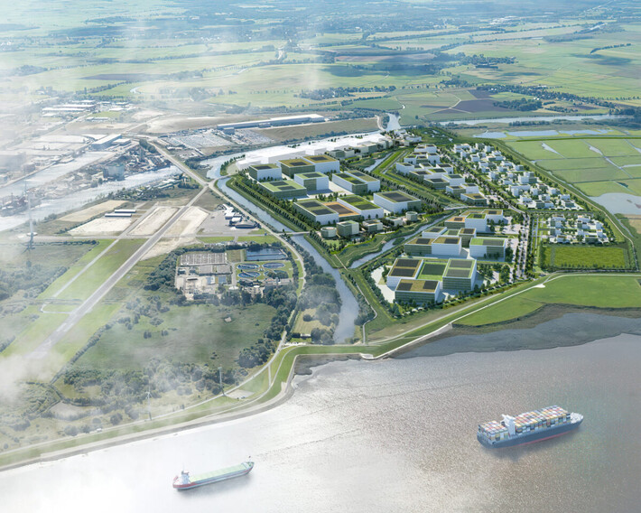 Finanzierung des nachhaltigen Gewerbegebietes Lune Delta beschlossen | © BIS / urbanegestalt PartGmbB