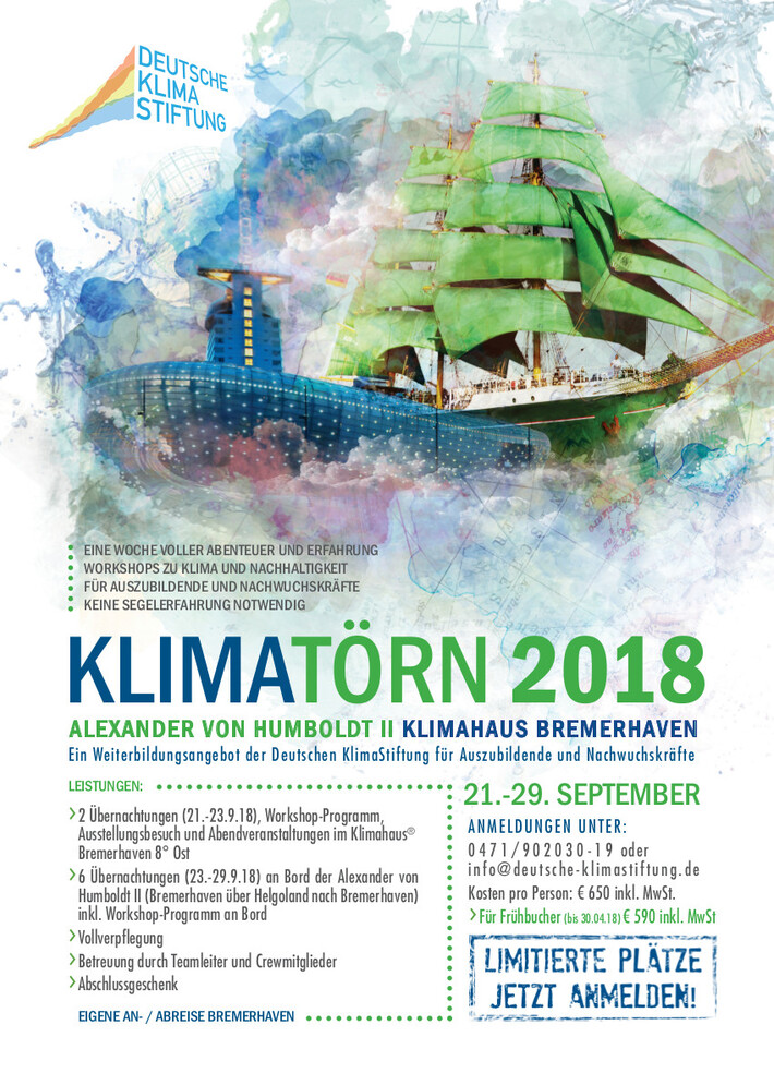 Nachhaltigkeitsworkshops und Sailtraining | © Deutsche Klimastiftung Nachhaltigkeitsworkshops und Sailtraining | © Deutsche Klimastiftung