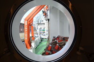 Zu Besuch an Bord der Uthörn des Alfred-Wegener-Instituts | © bremenports
